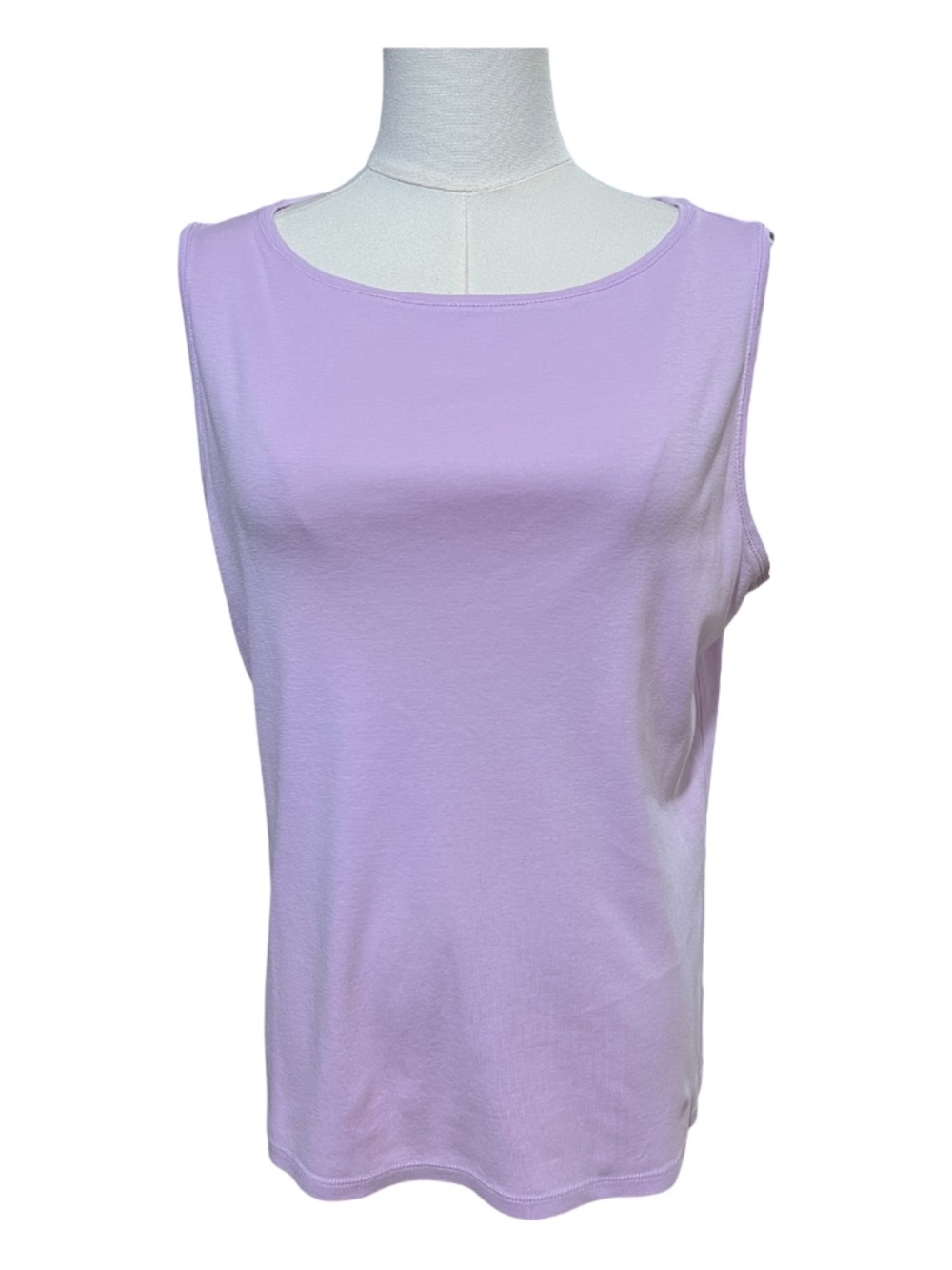 EUC Talbots Lavender Bateau Neck Pima Cotton Top | Petite L